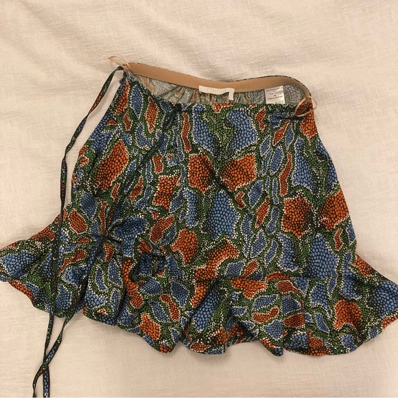 Chloé Python-Print Tie-Side Jersey Ruffle Skirt - Picture 11 of 11